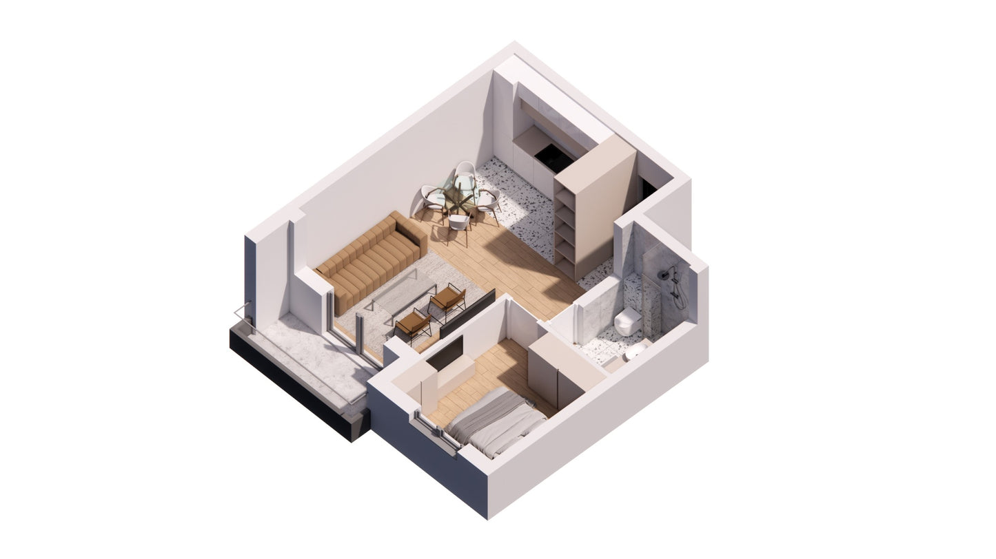 B11 - 3D prikaz stana 1