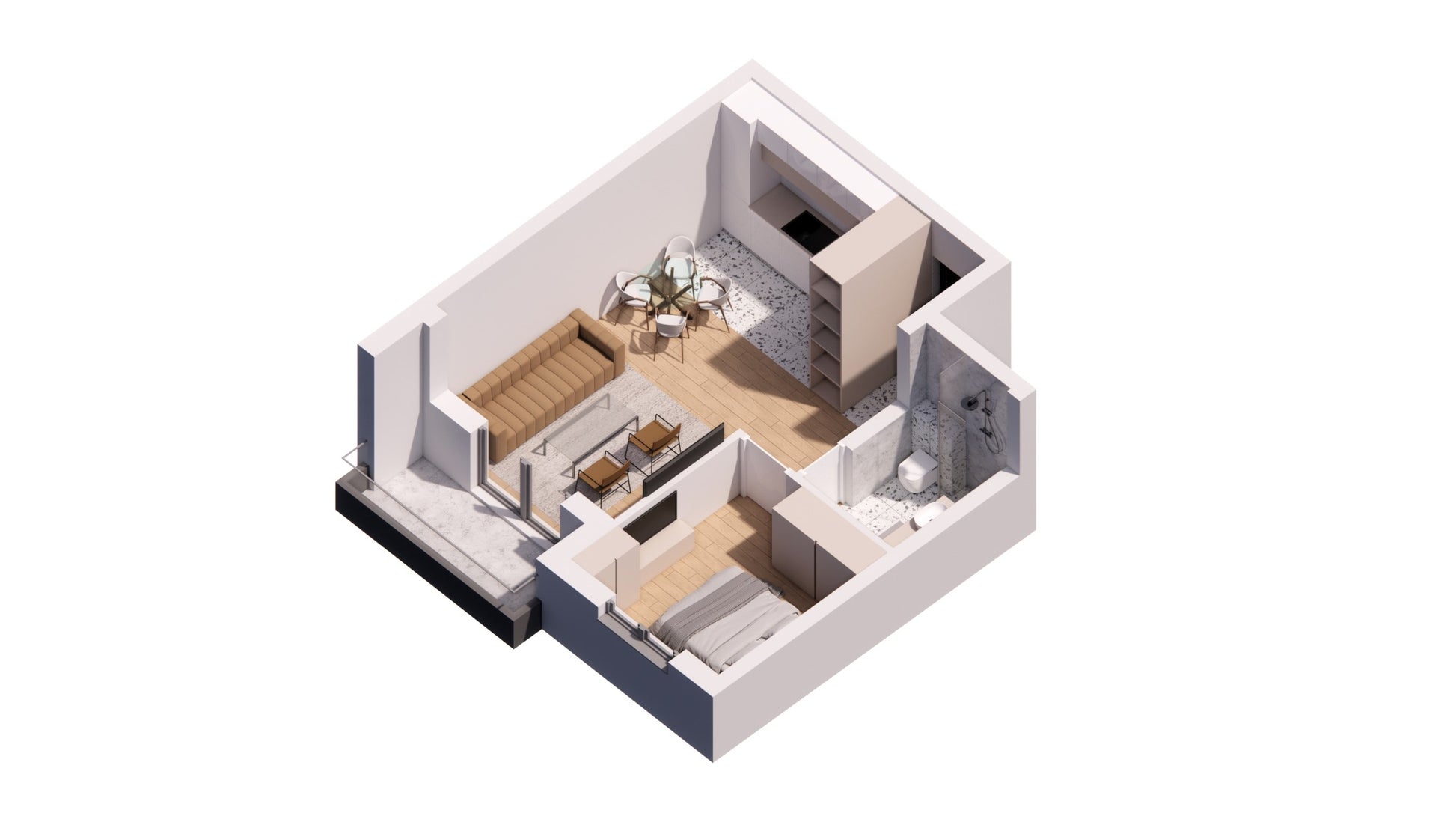 B11 - 3D prikaz stana 1
