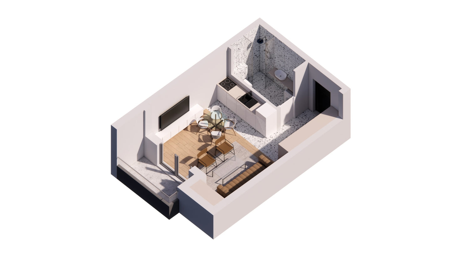 B12 - 3D prikaz stana 1