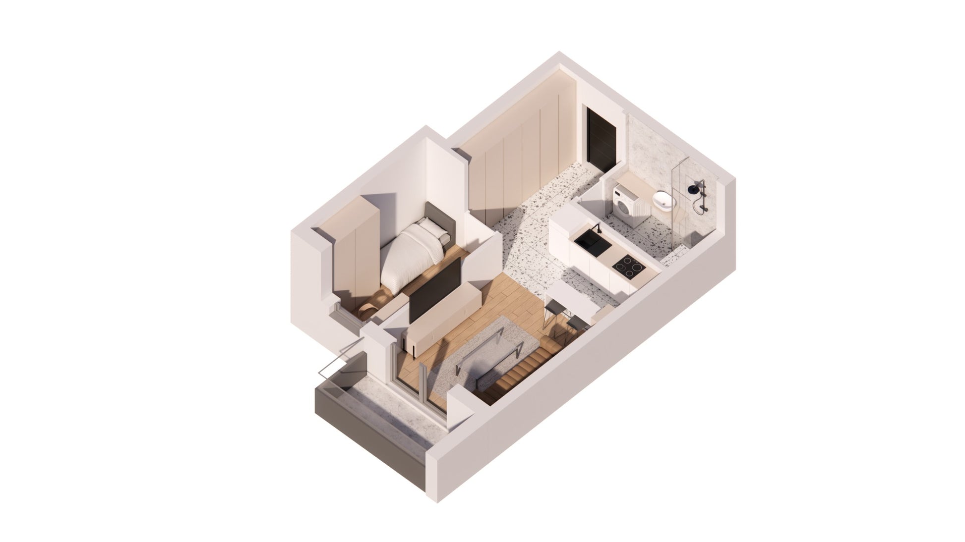 B13 - 3D prikaz stana 1