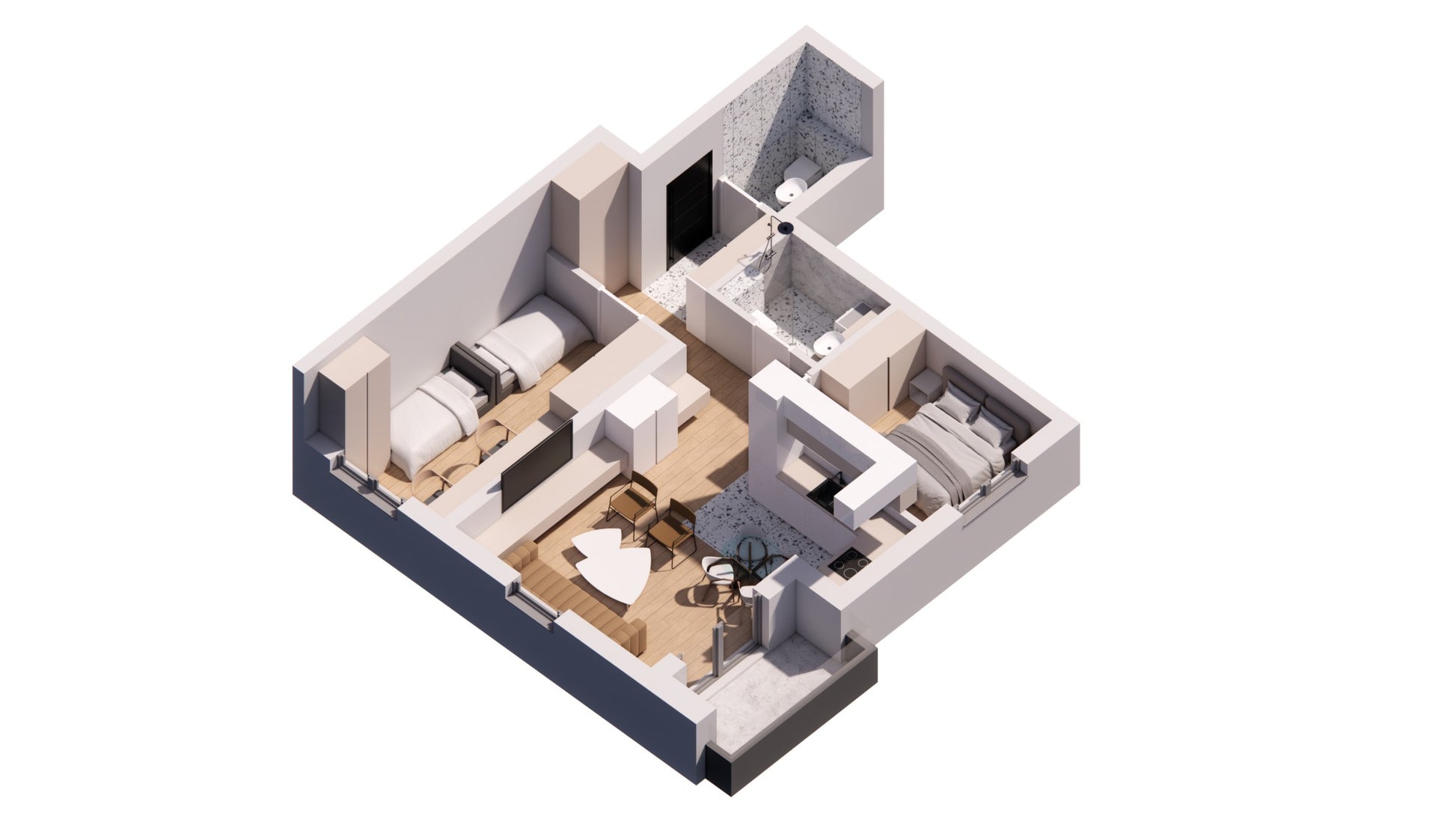 B3 - 3D prikaz stana 1