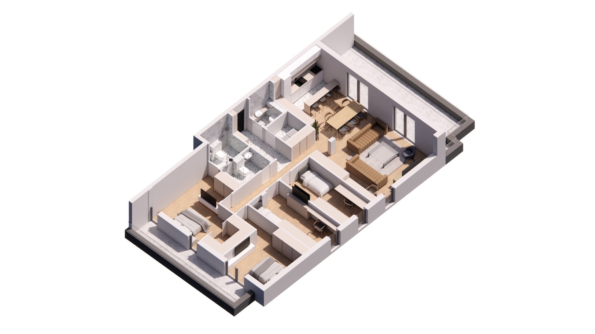 B62 - 3D prikaz stana 1